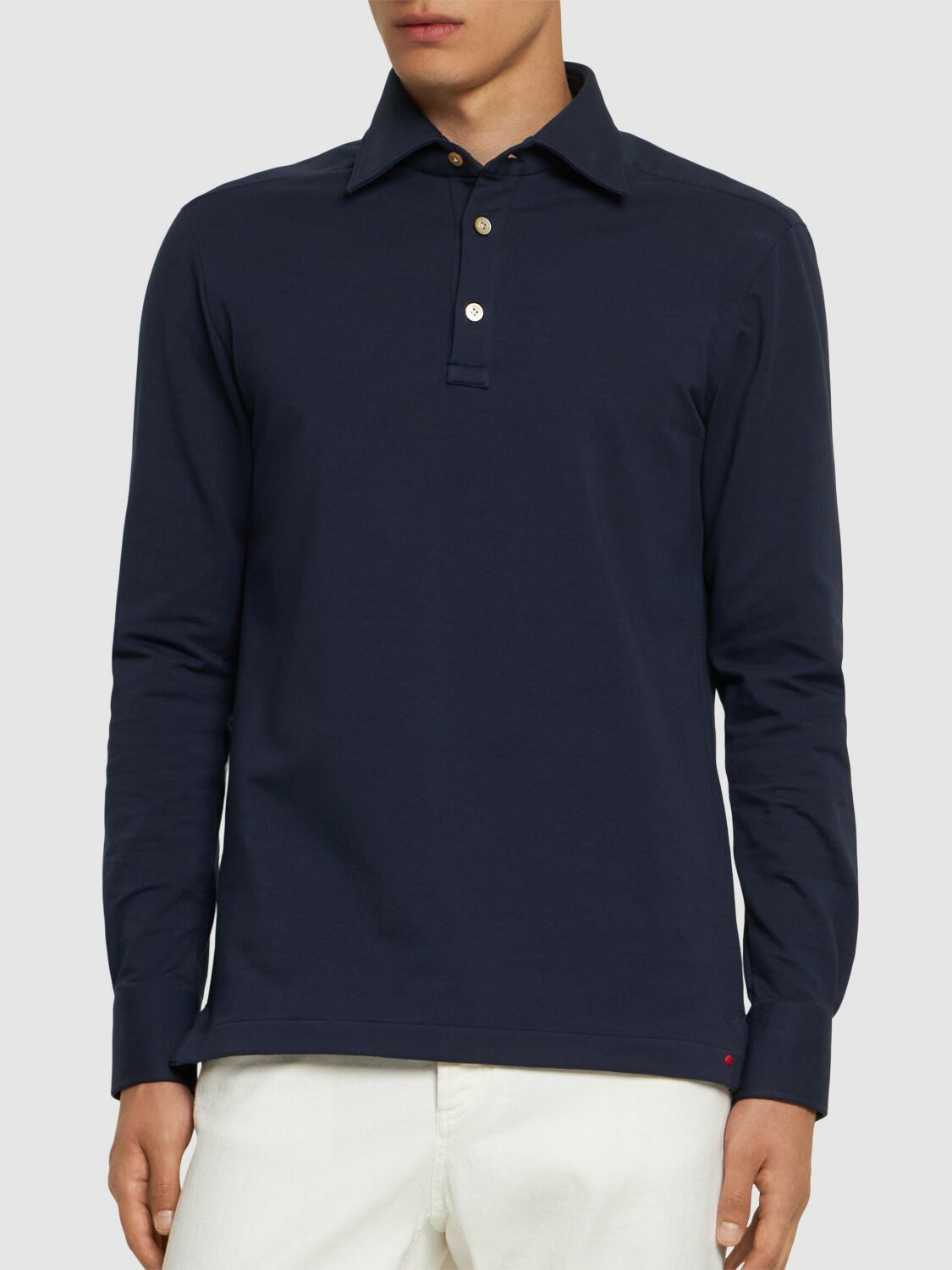 Tシャツ・カットソー Kiton SS25 'Positano' polo shirt (UMCPOSK06R4912 026) KITON Positano Cotton Blend Polo Kiton