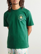 Casablanca - Casa Way Printed Organic Cotton-Jersey T-Shirt - Green