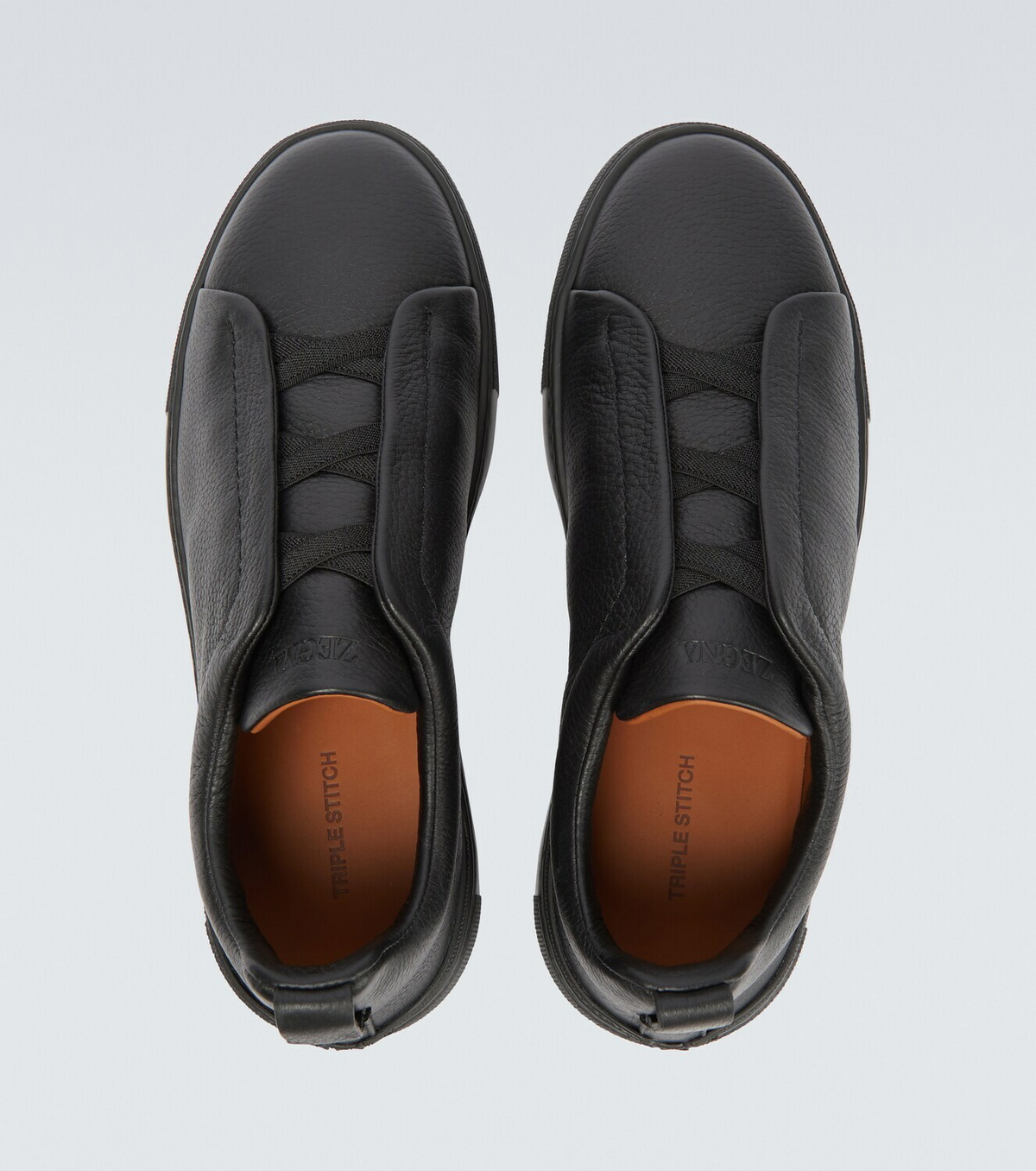 Zegna Triple Stitch leather sneakers