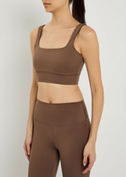 Varley Assure Cori Stretch-jersey bra top Taupe