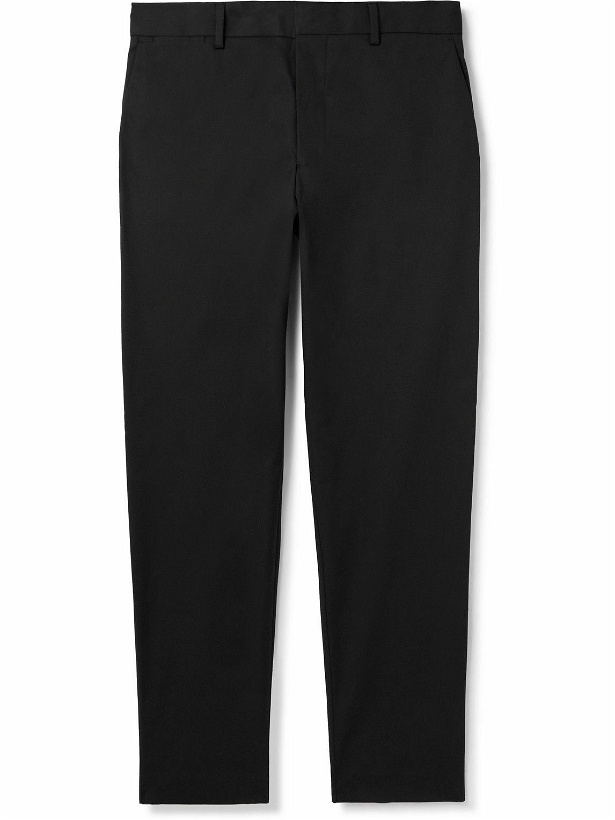 Photo: Paul Smith - Tapered Organic Cotton-Blend Twill Chinos - Black