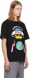 Members of the Rage Black Printed Hero Logo T-Shirt