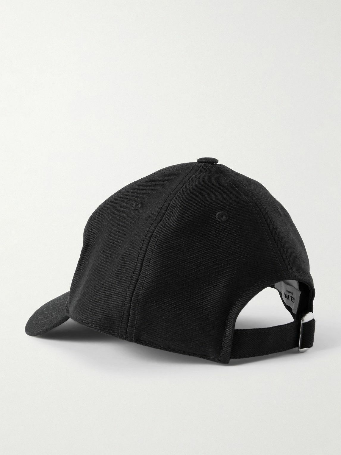 CELINE - Logo-Appliquéd Wool-Twill Baseball Cap - Black