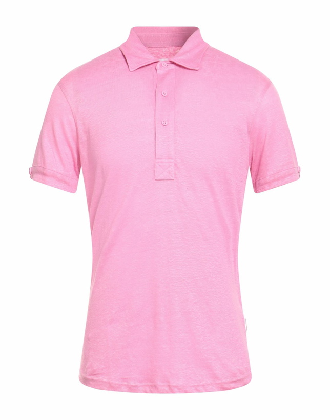 Photo: Orlebar Brown Mens Polo shirt in Fuchsia