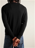 Nili Lotan - Cory Slim-Fit Wool and Silk-Blend Sweater - Black