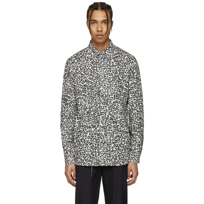 Photo: Alexander McQueen Ivory Leopard Shirt