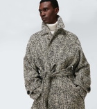 Ami Paris Belted wool-blend coat