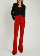 Stouls Astrid 25 Stretch-suede Cardigan Black