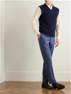 Sid Mashburn - Slim-Fit Wool-Hopsack Trousers - Blue