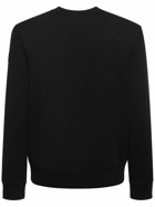 MONCLER - Logo Patch Cotton Crewneck Sweatshirt