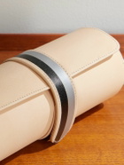 Rapport London - laCalifornienne Striped Leather Three-Watch Roll