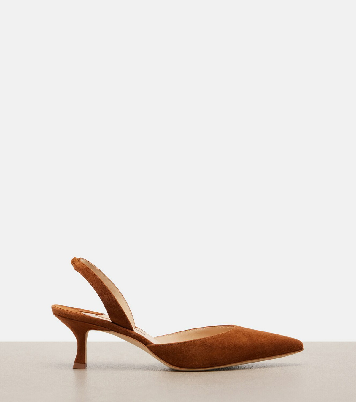 Manolo Blahnik Carolyne suede slingback pumps