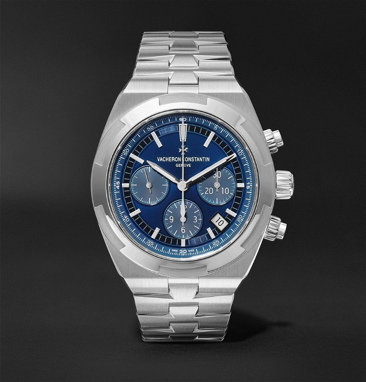 Photo: Vacheron Constantin - Overseas Automatic Chronograph 42.5mm Stainless Steel Watch - Men - Blue