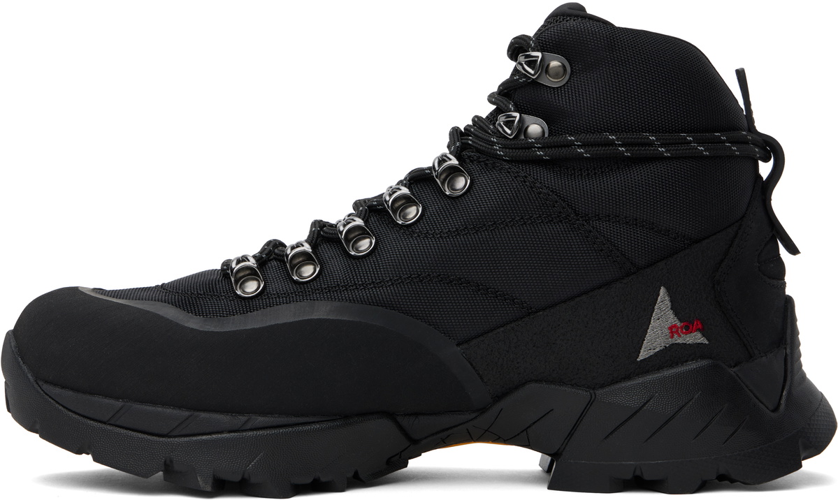 ROA Black Andreas Strap Boots
