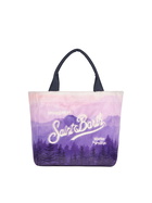 MC2 Saint Barth Furry Soft Colette Handbag With Postcard Jacquard