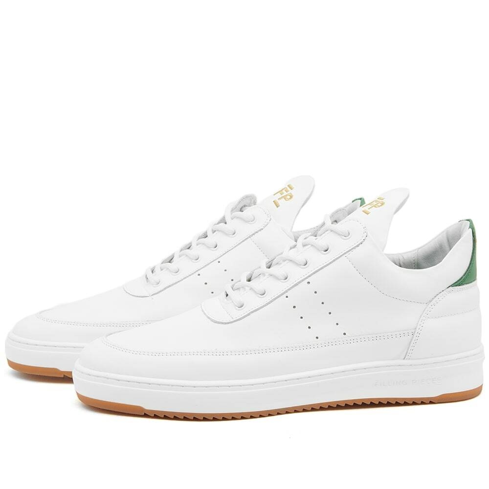Filling Pieces Men's Low Top Sneakers in White Filling Pieces