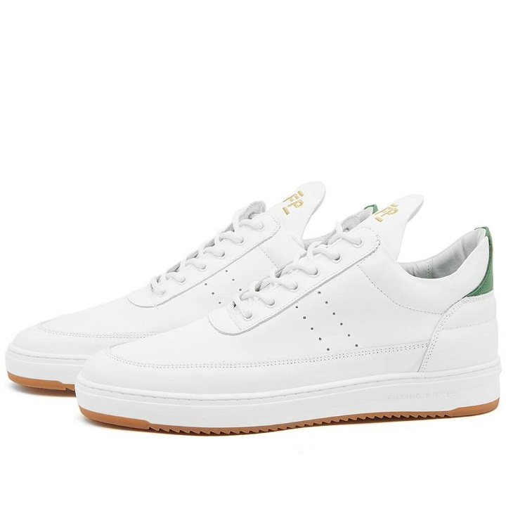 Photo: Filling Pieces Men's Low Top Sneakers in White