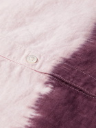 JAMES PERSE - Dip-Dyed Slub Linen Shirt - Pink - 3