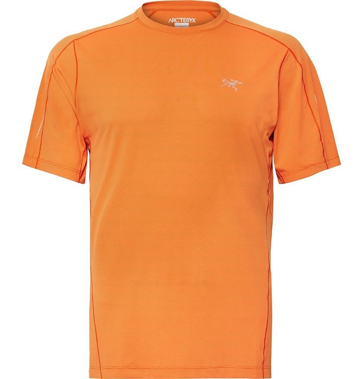 Photo: Arc'teryx - Motus Slim-Fit Phasic FL T-Shirt - Men - Bright orange