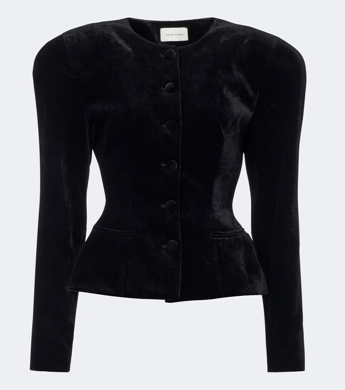 Magda Butrym Peplum velvet blazer