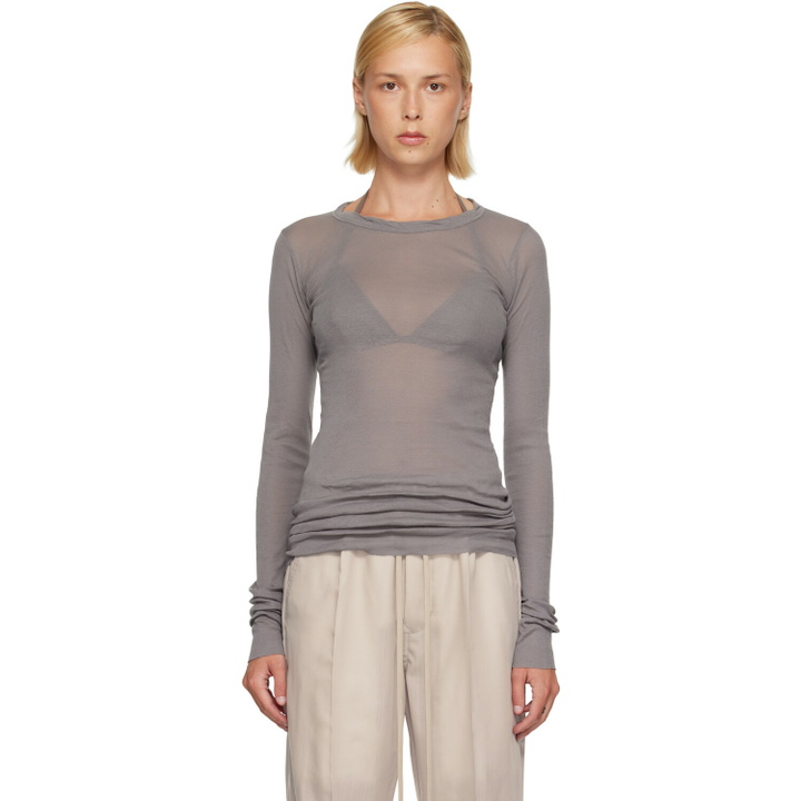 Photo: Rick Owens Gray Tower Rib LS T-shirt