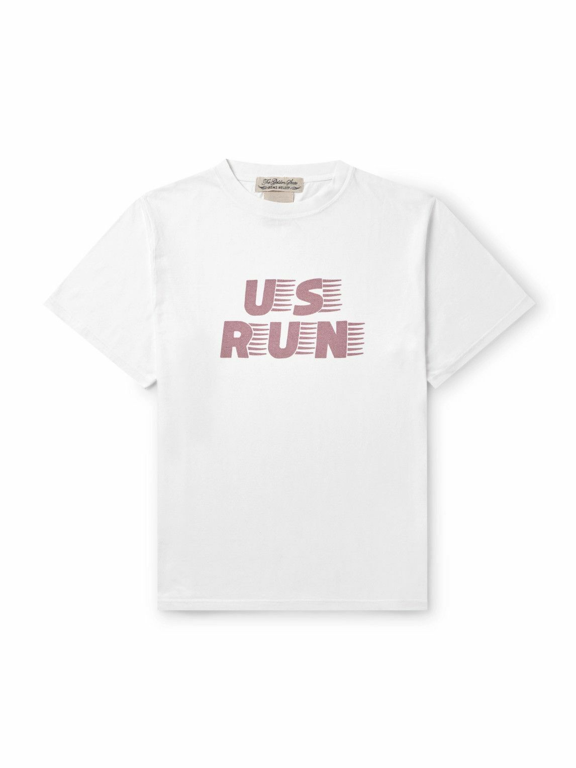 Remi Relief - US Run Printed Cotton-Jersey T-Shirt - White