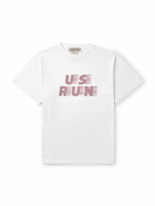 Remi Relief - US Run Printed Cotton-Jersey T-Shirt - White