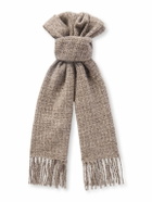 Loro Piana - Fringed Cashmere-Tweed Scarf
