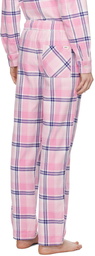 Tekla Pink Check Pyjama Pants