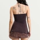 Peachy Den Women's Nia Kylie Halter Top in Chocolate
