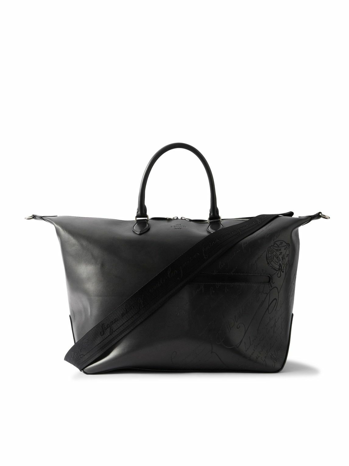 Berluti Miles leather-trimmed messenger bag Berluti