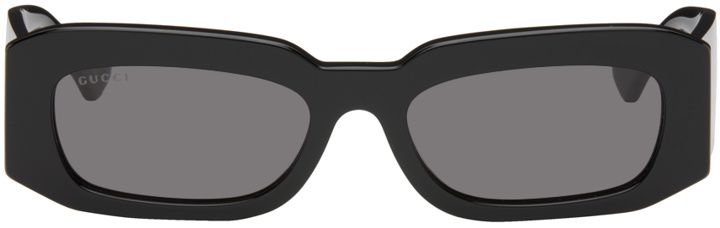 Photo: Gucci Black Rectangular Sunglasses