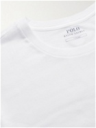 Polo Ralph Lauren - Three-Pack Slim-Fit Logo-Embroidered Cotton-Jersey T-Shirts - Multi