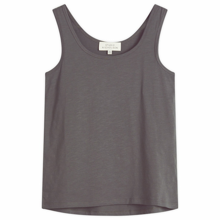 Photo: Studio Nicholson Women's Scoop Neck Vest in Thunder