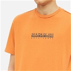 Napapijri Men's Sox Box T-Shirt in Orange Butternut