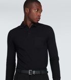 Saint Laurent Cotton-blend polo shirt