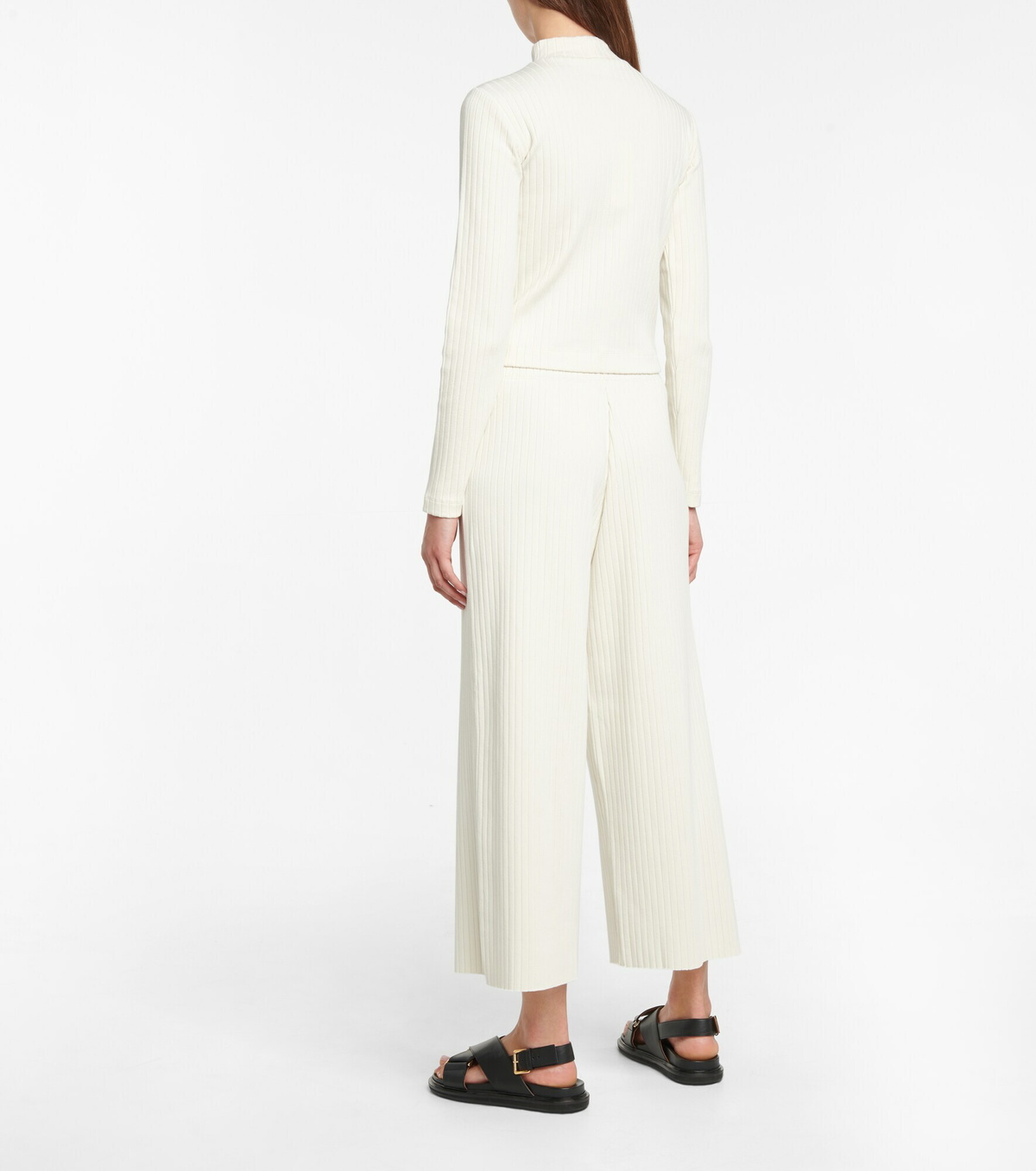 Vince - Ribbed-knit cropped pants