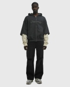 Reternity LAYERED ZIP HOODIE Grey Mens Hoody