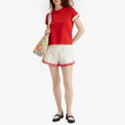 Damson Madder Women's Jenna Bloomer Shorts in White