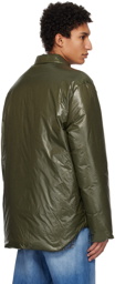 Jil Sander SSENSE Exclusive Green Down Jacket