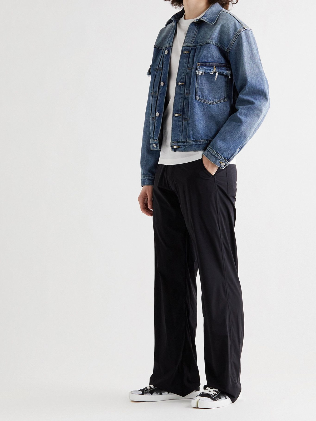 MAISON MARGIELA - Distressed Denim Jacket - Blue Maison Margiela