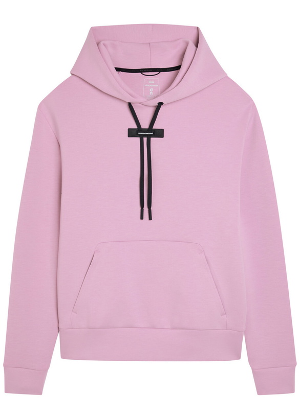 Photo: ON Focus Tech Hooded Cotton-blend Sweatshirt Light Purple