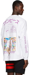 GCDS White One Piece Edition Bunny Long Sleeve T-Shirt