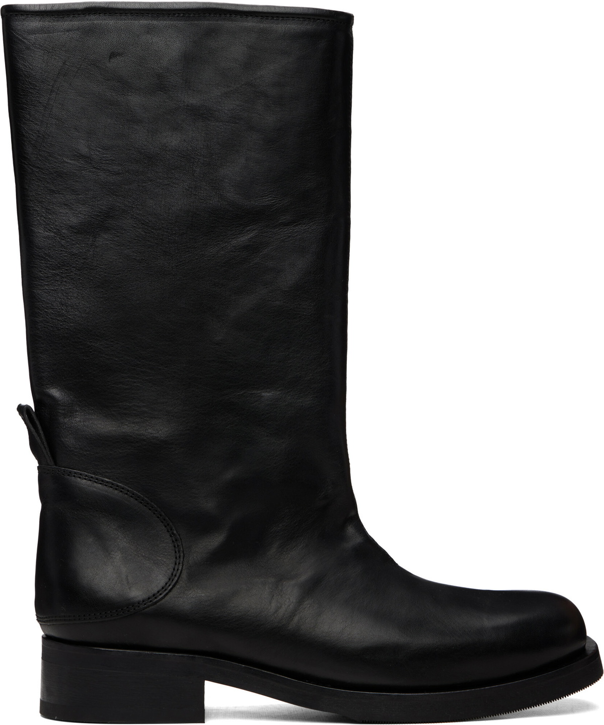 Our Legacy Black Flat Toe Boots Our Legacy