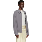 TONYWACK Gray Washed Cotton Lyocell Blouson Jacket