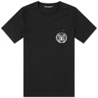 Dolce & Gabbana Men's Crest Pocket T-Shirt in Black