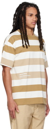 AAPE by A Bathing Ape Beige Stripe T-Shirt