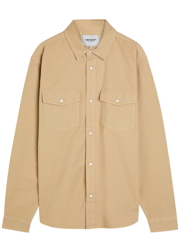 Photo: Carhartt Wip Santa Fe Shirt Cotton Overshirt Brown