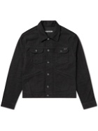 TOM FORD - Leather-Trimmed Cotton-Moleskin Jacket - Black