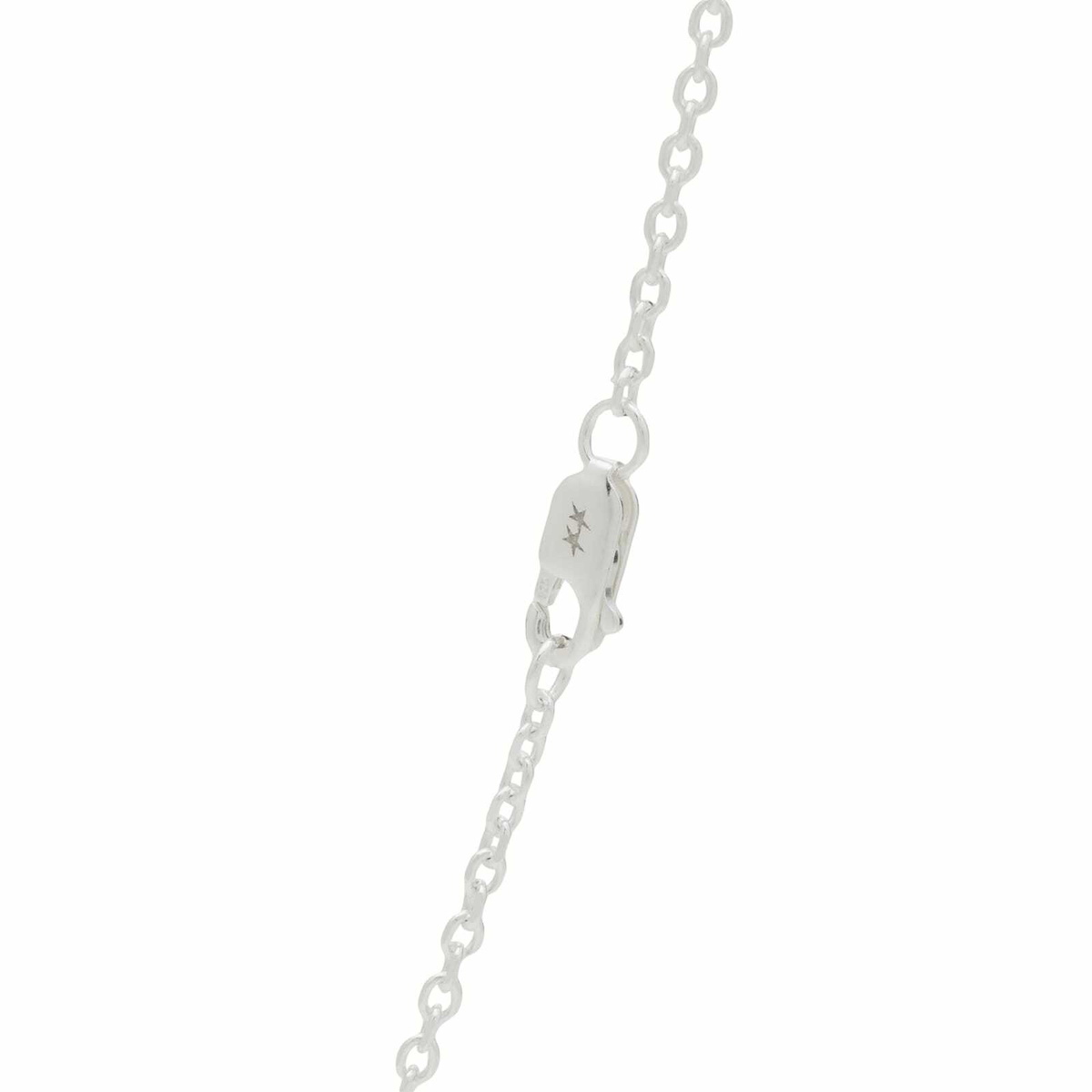 TwoJeys Blue Enameled Icon Necklace in Silver 